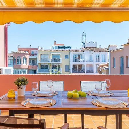 Con Terraza Grande Y Piscina Cerca De La Playa - Hisp-288-55 Apartamento Ampuriabrava